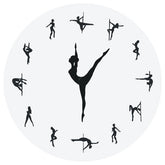 Vintage Round Creative Ballet Wall Clock